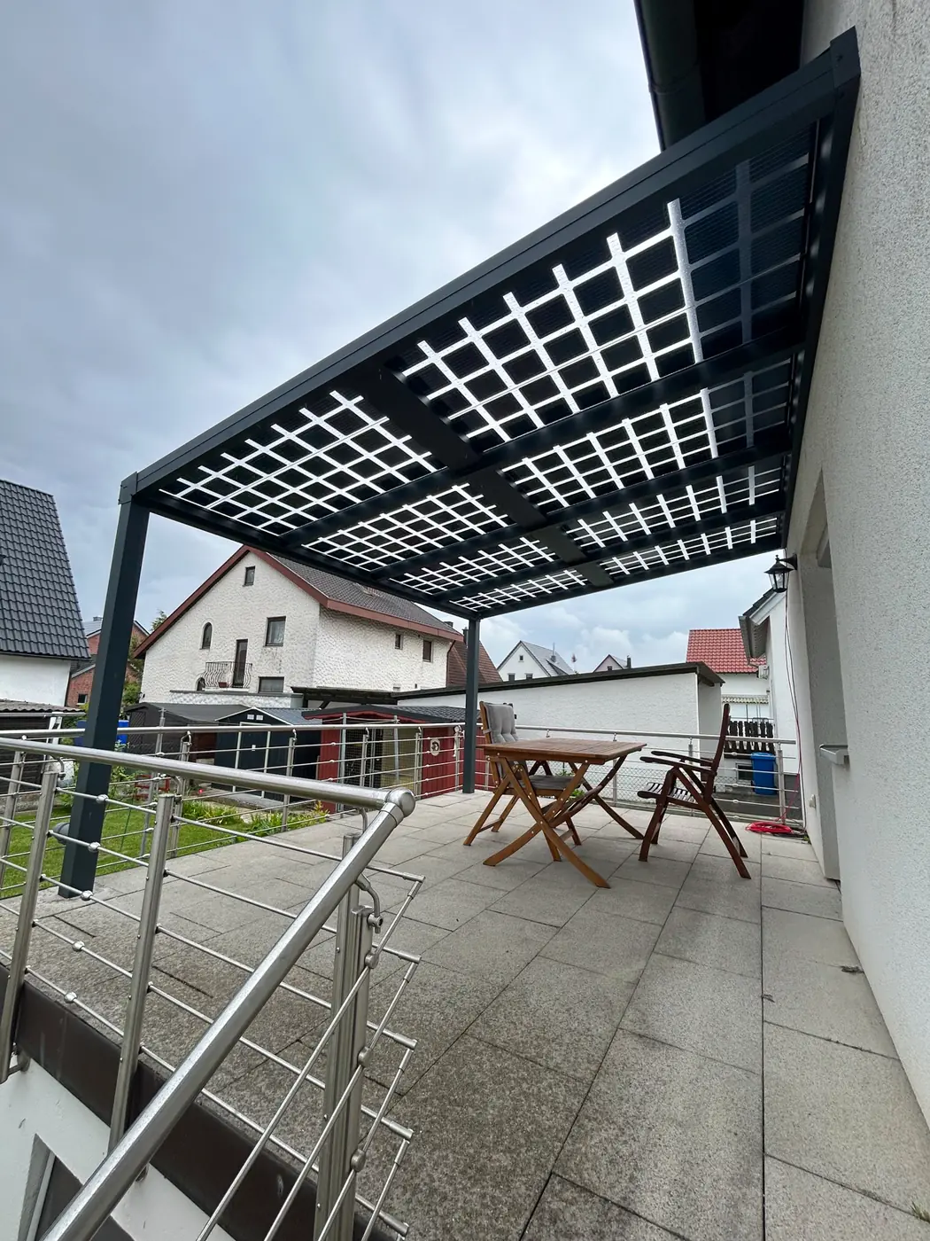 Solarterrasse auf einer Dachterrasse